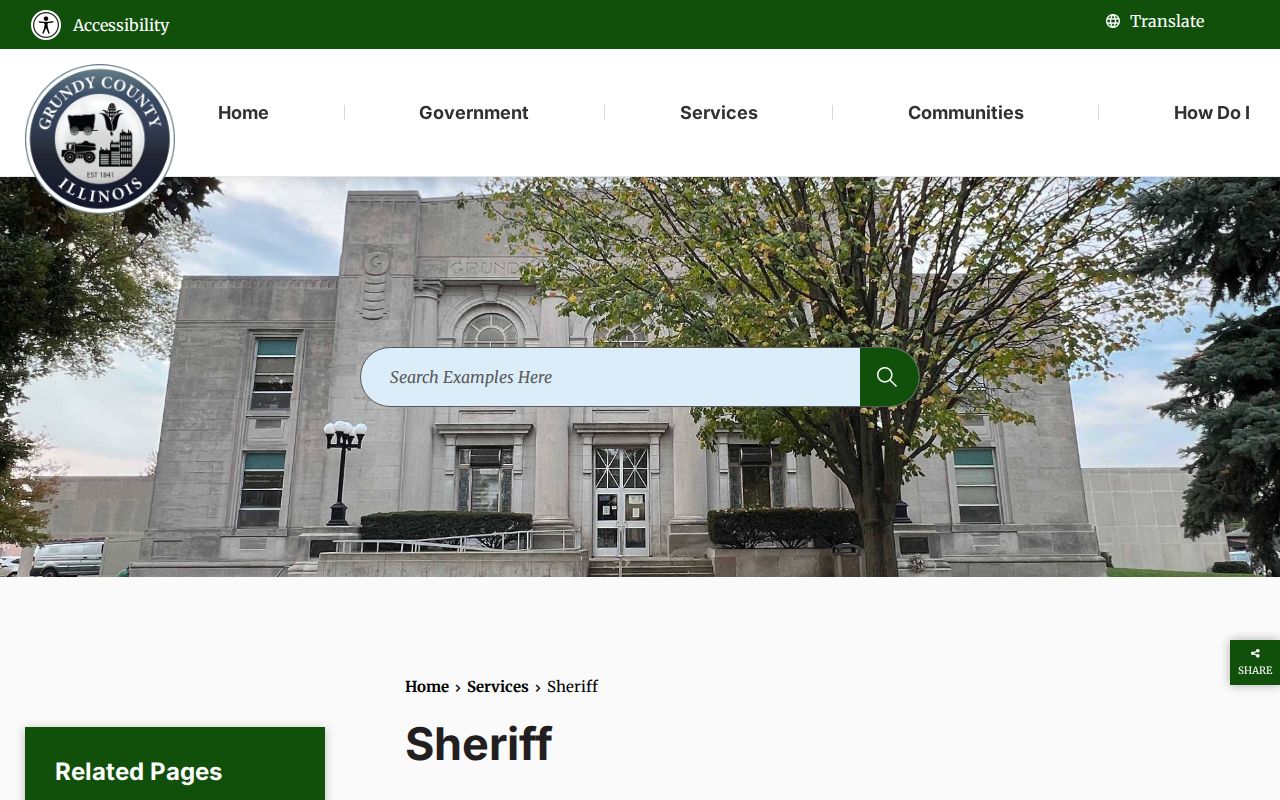 Grundy County Sheriff ICE transfer and release-record contact